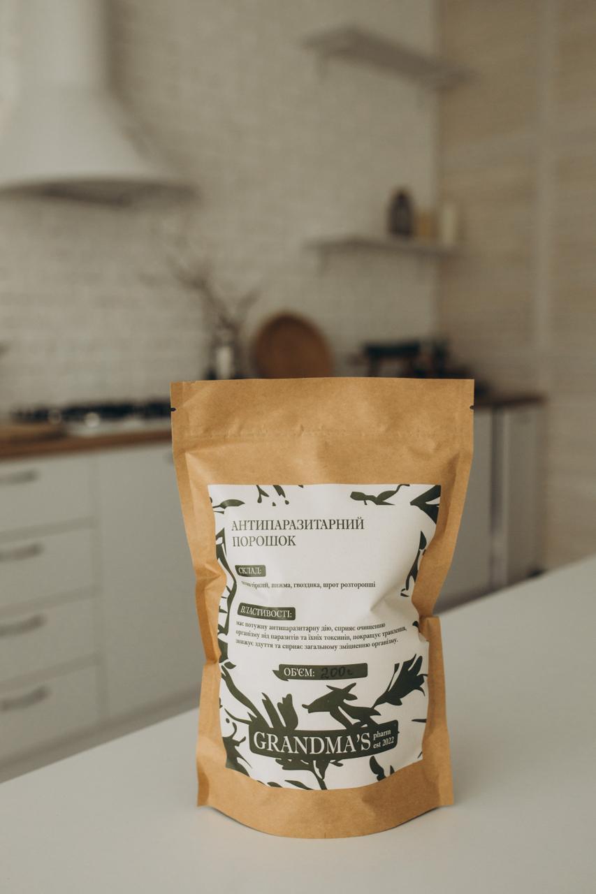 Антипаразитарний дорослий порошок - Grandma's Pharm