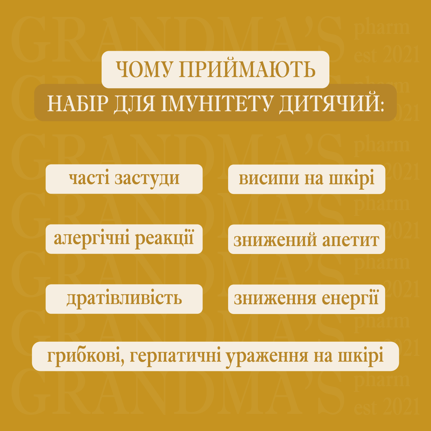 Набір для імунітету Дитячий - Grandma's Pharm