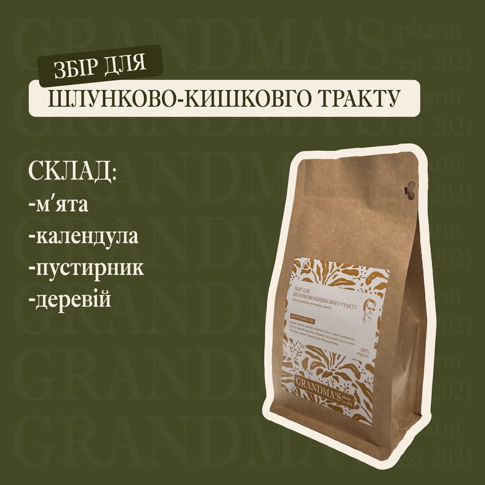 Фіточай "Для шлунково - кишковий тракту" - Grandma's Pharm